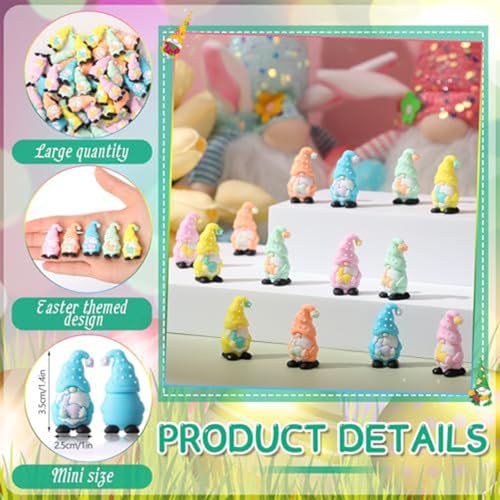 Nains miniatures déco extérieure et intérieure pour Pâques