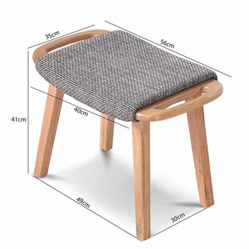Taburete de madera maciza para solucionar la falta de espacio en tocadores de dormitorio 3