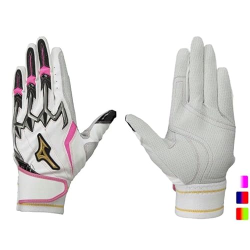 MIZUNO シリコンパワーアークLI W-Leather 野球 手袋 ユニセックス 男女兼用 1EJEA50162 62:レッド/ブラック/ライム 22