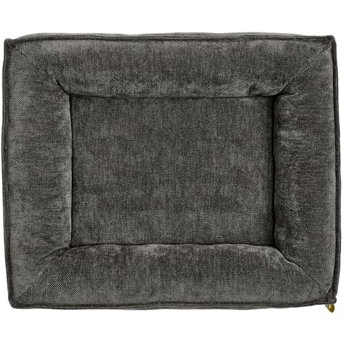 HUNTER Orthopädisches/Ergonomisches Hundebett MELUN, ergonomisches Hundebett mit Memoryschaum, druckentlastend und gelenkschonend, abnehmbarem Bezug, Farbe: anthrazit, Größe: M