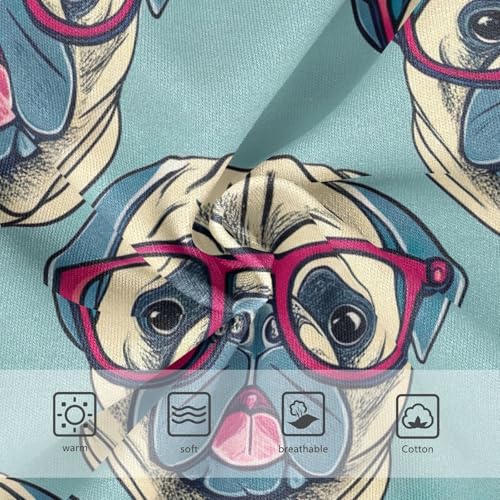 Cute Pug Dogs Green Girls Underwear Toddlers 2t Cotton Panties for Girl Florals Briefs Kids Undies3
