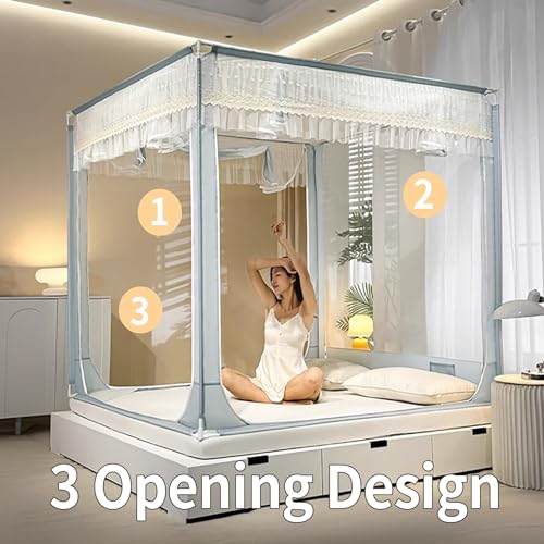 Carpa para cama con dosel elegante ideal para renovar el diseño de tu dormitorio 5
