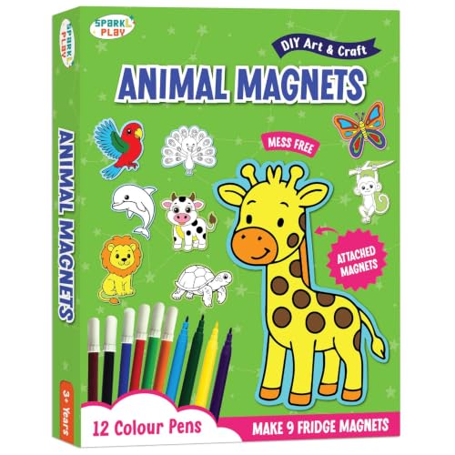 Image of SparkLPlay Coloring Kit. Art & Craft for Kids. 9 DIY Activities. Age 3+