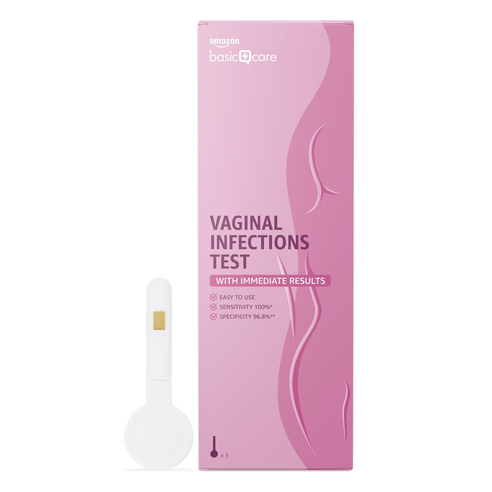 Amazon Basic Care Vaginal Infections Tests, 3 Pack