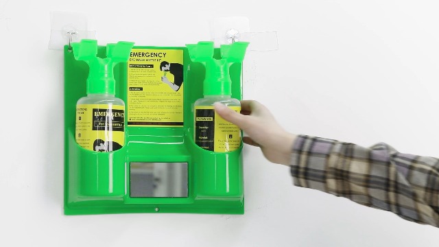 Wall Mount & Portable Eye Wash Station, Dual Spray Nozzles