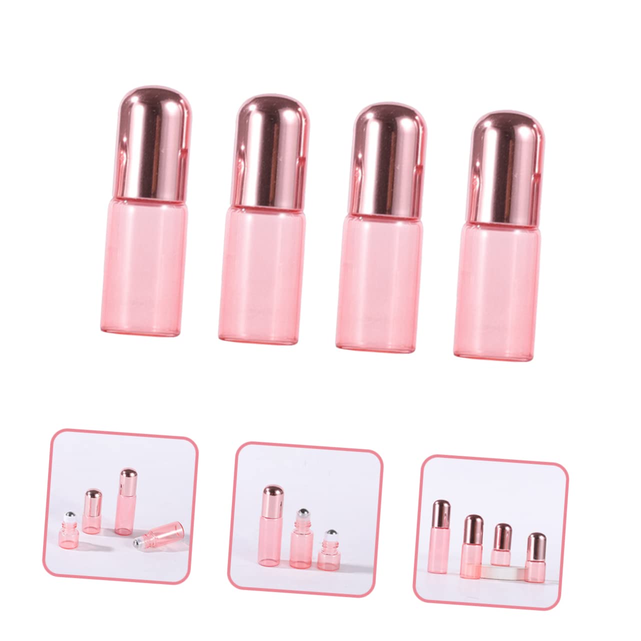 Housoutil 30pezzi Bottiglie Per Essenziali Roller Bottles Con Design Per Profumi e Cosmetici