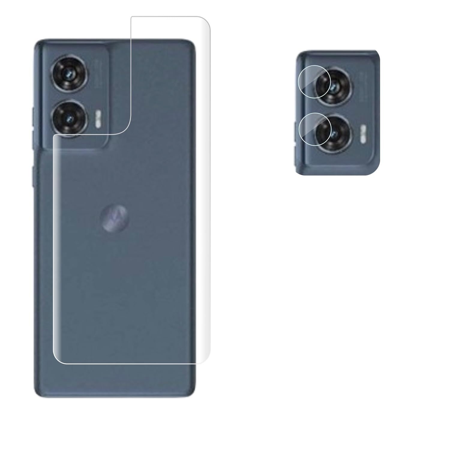 KTCOO 2in1 Combo Screen Protector for Moto Edge 50 Fusion 5G Camera Lens Nano Glass + Anti Scratch TPU Back Guard - |Back + Camera Guard| (B0D96C7V7V) Amazon Price History, Amazon Price Tracker