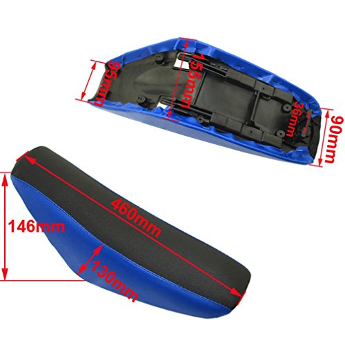 TC-Motor Fairing Body Kits+Tall Foam Seat For Honda CRF50 XR50 Pit Dirt Trail Bike 50cc 70cc 90cc 110cc 125cc 140cc 150cc 160cc SSR Atomik Thumpstar Apollo Kayo Stomp Piranha Pitster Pro (Blue)