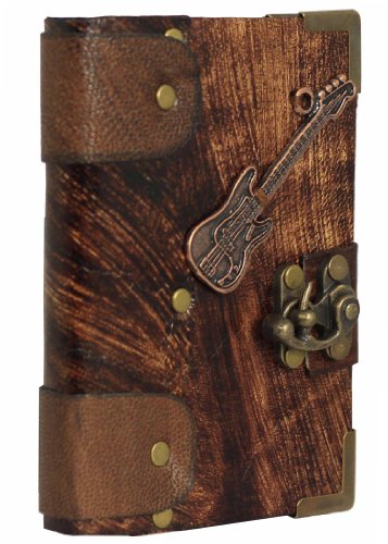 Ciondolo Chitarra Marrone Annata / Diario / in