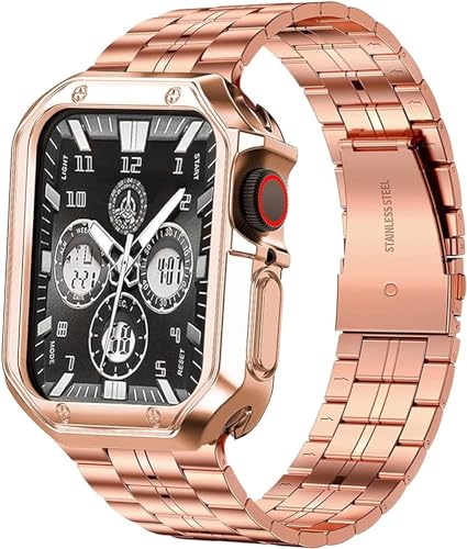 Bracelet Apple Watch 41mm chic en acier pour le bureau et le quotidien
