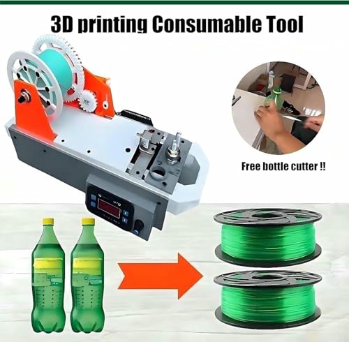 Recicladora de botellas de PET para impresora 3D con control digital 4