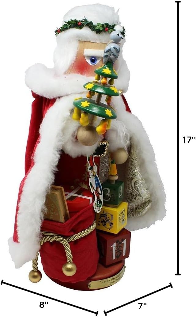 Steinbach 17-inch 12 Days of Christmas Musical Nutcracker