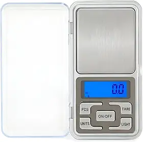 Mini Balança Digital de Alta Precisão de Bolso Portátil com Visor Digital em LED 0,1g até 500g e Função Tara Premium