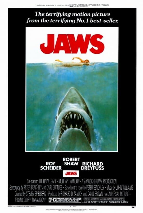 Amazon.com: Jaws Movie Poster Print (27 x 40): Posters & Prints