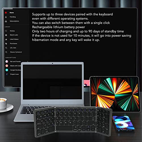 Clavier pliable 81 touches avec pavé numérique Bluetooth 5.1 Jectse - 2