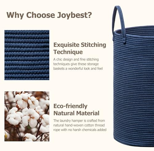 joybest Laundry Basket,Clothes Hamper for Bedroom,Woven Laundry Hamper by joybest - Image 6