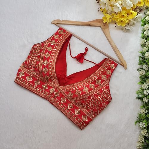 Chemisier brodé d'exception style Bollywood chic par KULIA
