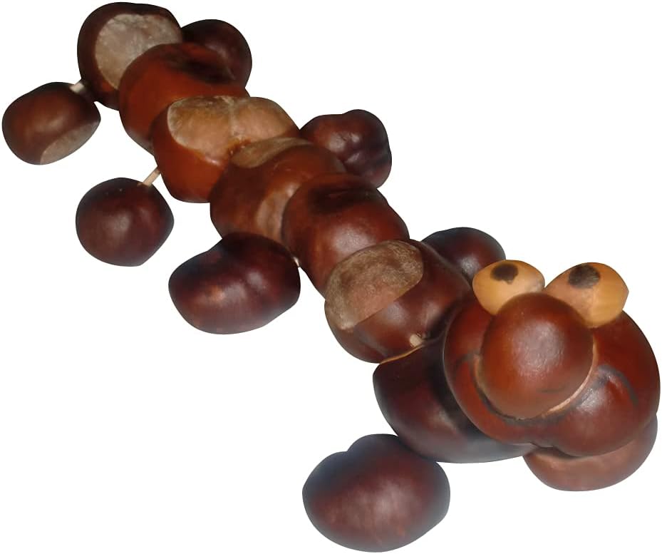 Pebaro Chestnut Holder in Mushroom Shape, Craft Set including 2 Chestnut Drills, Easy Drill Holes in Nuts, Crafts with Kids - Image 5