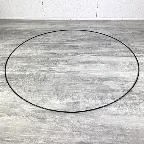 Lealoo Grand Cercle XXL métallique Noir, diam. 80 cm pour Abat-Jour, Anneau epoxy Attrape rêves