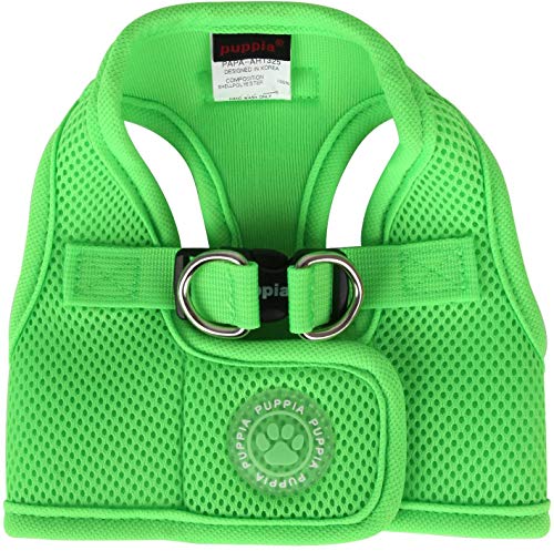 Puppia Neon Dog Jacket, Large, Green