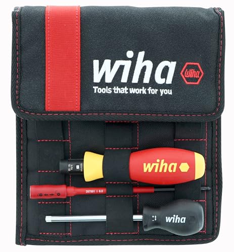 Image of Wiha 28789 11 Piece Insulated TorqueVario-S (10-50 In /lbs) and SlimLine Blade Set | 10-50 In /lbs