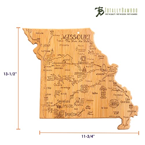 Tabla de cortar forma Estado Missouri de Bambú miniatura 6