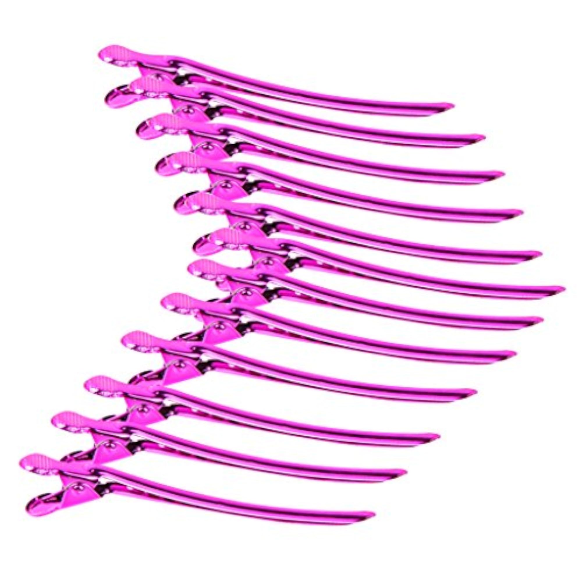12 Iron Metal Hairdressing Sectioning Alligator Hair Clips