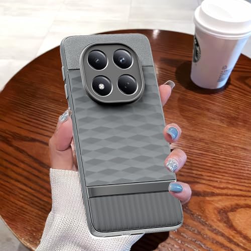 Image of Pikkme Back Cover for Redmi Note 15 Pro 5G Camera Protection 3D Hexa Cube Design Silicone Protective Bumper Case (Grey)