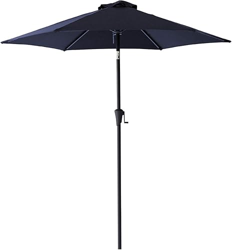 C-Hopetree Sombrilla de mesa de mercado para patio al aire libre de 7.5 pies con inclinación