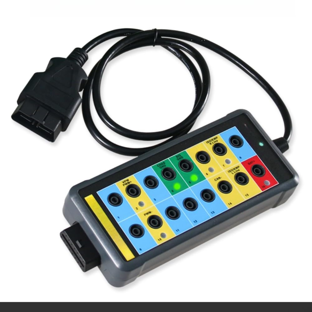 ReachMall Herramienta de diagnóstico de fallos del motor de coche DY29 OBDII Protocolo probador de vehículos con conectores banana de 4 mm para sensores de 18 cm