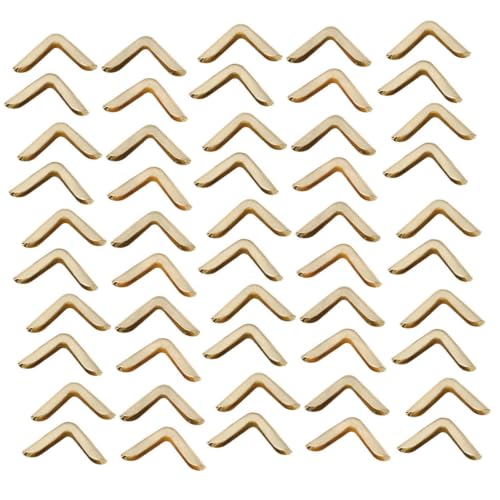 50Pcs Book Corner Protectors 15mm Book Protective Corner Vintage Book Corners Protector Iron Notebook Protection Corners for Notebooks Books Menus Diary Scrapbooking
