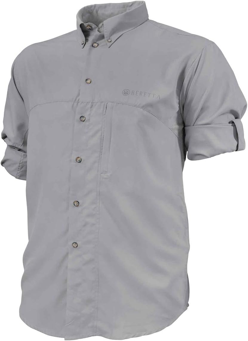 Beretta Men's Hunting Lightweight Roll-Up Sleeve Button Down TM Tech Shirt