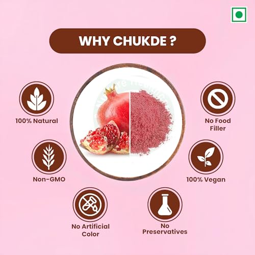 Image of Chukde - Anardana - Pomegranate Seeds Powder - Tangy & Flavorful Spice - Enhance Your Curries, Dals & Snacks - Ideal for Indian Cooking, Chutneys & Marinades - 100 Gm