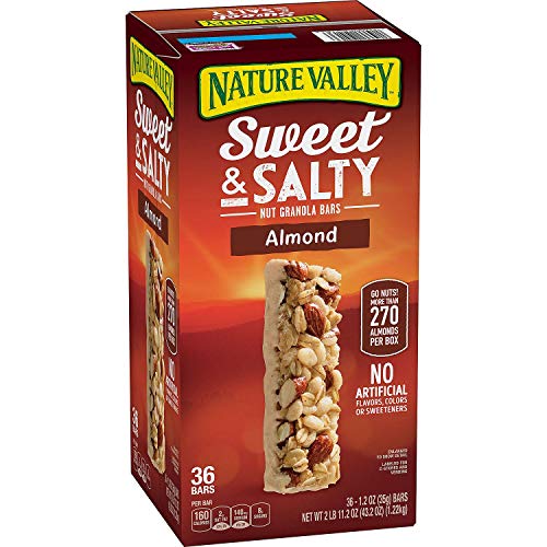Nature Valley Sweet and Salty Nut Almond Granola Bars, 36 Count