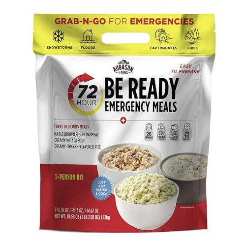 Augason Farms 72-Hour Be Ready Emergency Meal Kit, White, Small