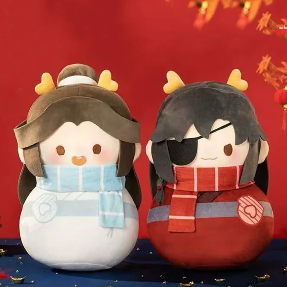 Hua Cheng Plüschfigur Xie Lian, gefüllte Kissen, Anime, PP-Baumwolle, 40 cm, weiches Sofakissen, Zuhause, Schlafzimmer, Bettdekoration, Geschenke für Fans, 2 Stück