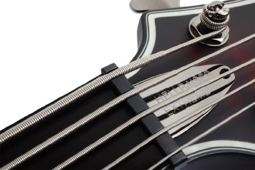 Schecter Hellraiser Extreme-5 5-String Bass Guitar, Crimson Red Burst Satin #TOP2