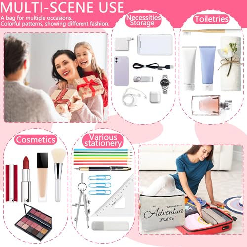 DJOLY Bridal Shower Gifts for Bride To Be 2025 Makeup Bag, Bridal Shower Decorations, Wedding Engagement Gifts Bachelorette Party Accessories for Women, Small Cosmetic Travel Zipper Pouch4