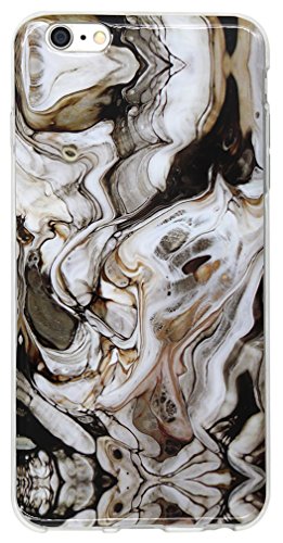 Iphone 6s Case, Iphone 6 4.7 Inch Case, IiEXCEL Marble Pattern Soft Flexible TPU Slim Fit Cover Case and Glass Screen Protector for Iphone 6/6s (Color 12A)