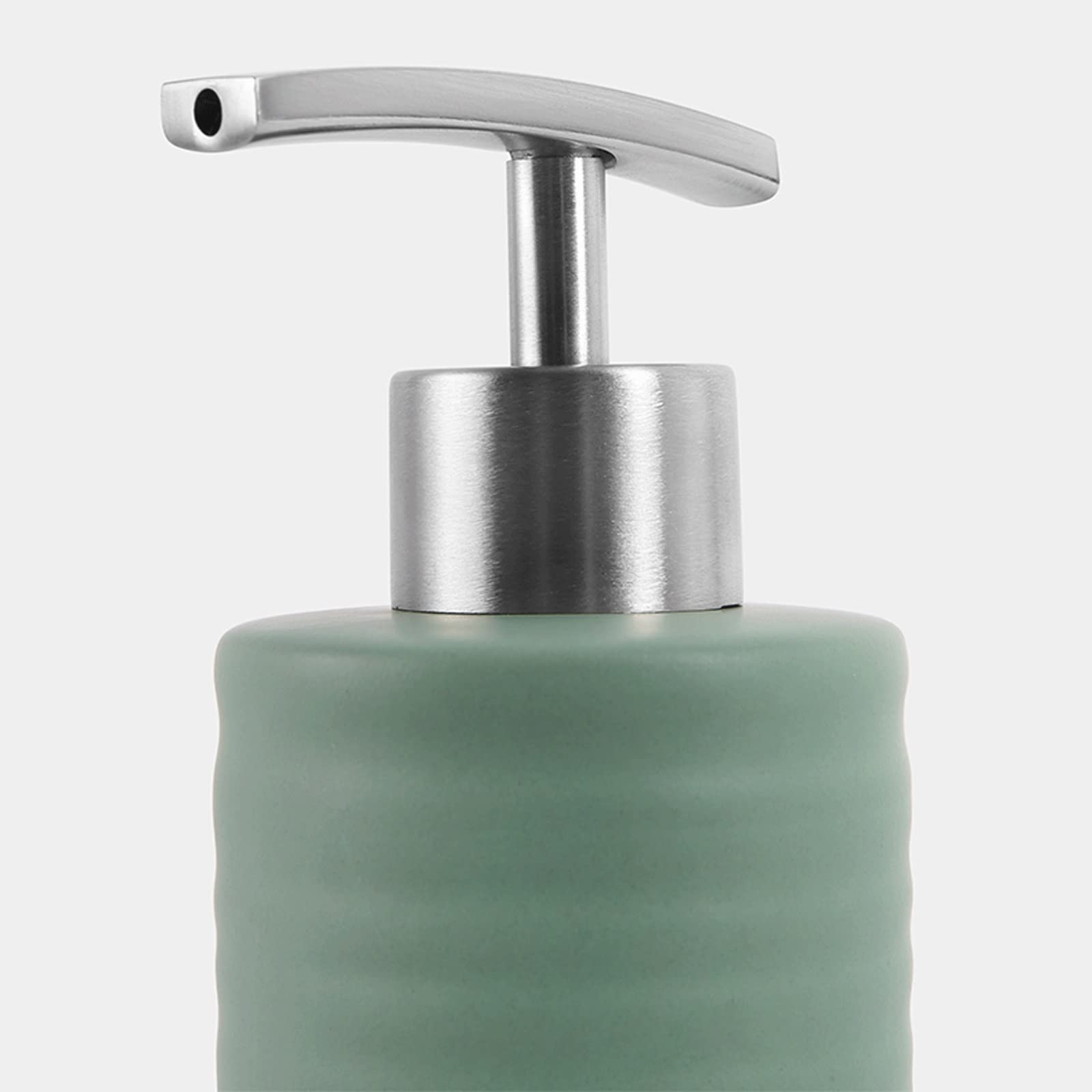Dispenser per Doccia, Dispenser per Sapone da appoggio in Ceramica per Bagno e Cucina, Dispenser per Olio e lozione per Le Mani (Dimensioni: W)