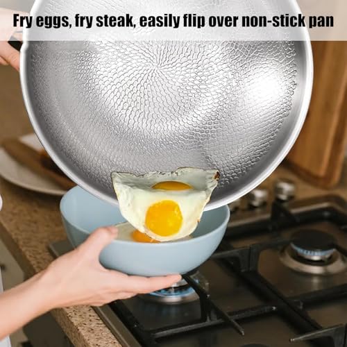 Poêle en titane 28 cm compatible induction avec manche isolant