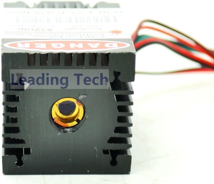 TopOne 12V 532nm 50mW 70mW Green Laser Dot Diode Module w TTL Auto Temp and Glass Lens