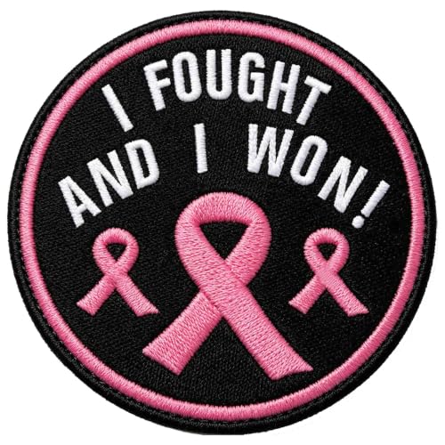 Pink Ribbon Breast Cancer Awareness Iron On Patch
