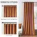 MIULEE Velvet Curtains 84 inches 2 Panels - Luxury Blackout Curtains for Bedroom Living Room Thermal Insulated Super Soft Window Drapes Rod Pocket & Back Tab, Gold Brown, W52 x L84 inches