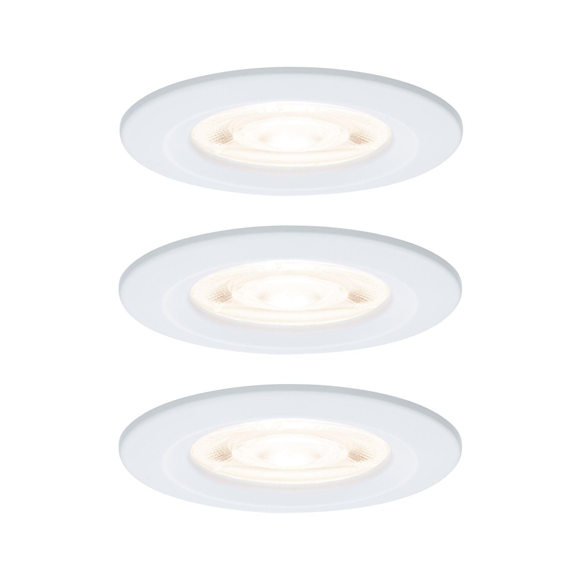 Paulmann Nova GU10 Flat LED Spot encastrés IP44 3x4,9W 3x550lm 230V 2700K blanc dépoli