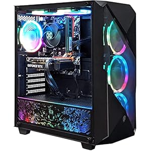 XUM Gaming PC Desktop Computer: I7-3770 3.4GHz, GTX 1050TI 4GB GPU, 16GB DDR3 RAM, 256GB NVME M.2 SSD, 1TB HDD, 500W PSU…