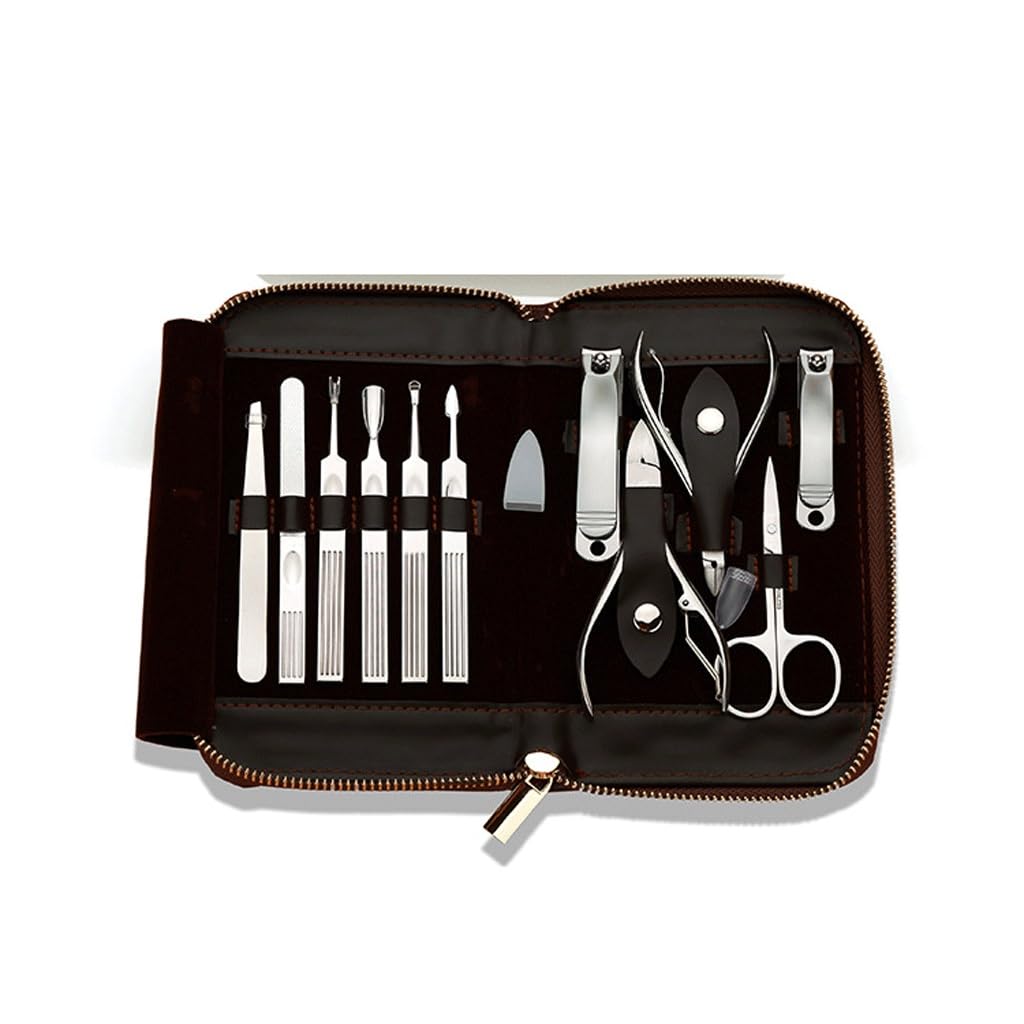 11 Piece Box Set of Stainless Steel Nail Clippers Nail Clippers Beauty Tools Set