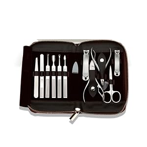 11 Piece Box Set of Stainless Steel Nail Clippers Nail Clippers Beauty Tools Set