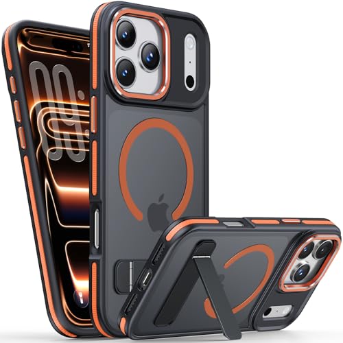 Coque iPhone 17 Pro anti-rayures orange coque mate pour éviter les chutes