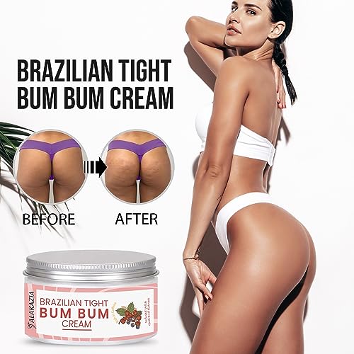 Brazilian Bum Bum Cream, BumBum Cream, Cellulite Cream for Thighs and Butt Fast, Anti Cellulite Cream, Inner Thigh Firming Cream, Brazilian Bum Bum Body Cream, 100ml by Alakazia